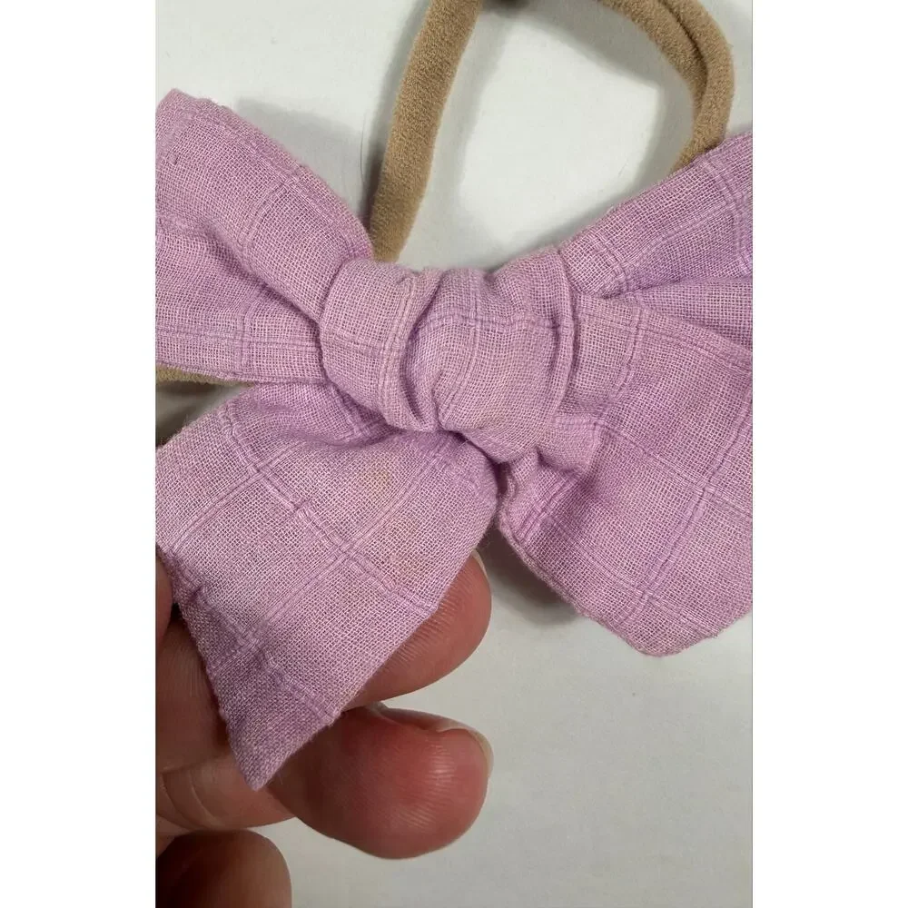 Small Shop Baby Bow Headband Set of 3 Nylon Fabric Bows
